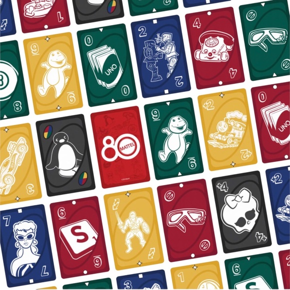 Mattel UNO Mattel 80th Ruby Red Card Game - Picture 3 of 5